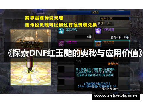 《探索DNF红玉髓的奥秘与应用价值》